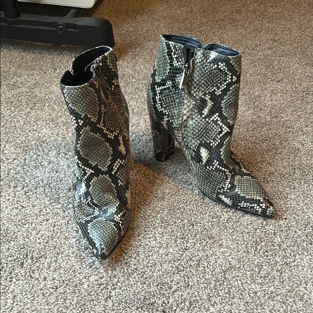 Sam Edelman Raelle Snakeskin Ankle Boots